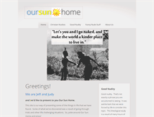 Tablet Screenshot of oursunhome.com